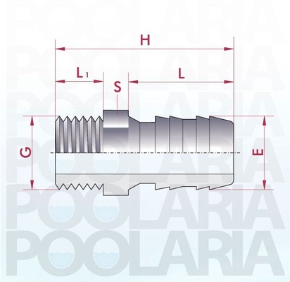 Espiga Conexion A PE PVC RM D.1/2
